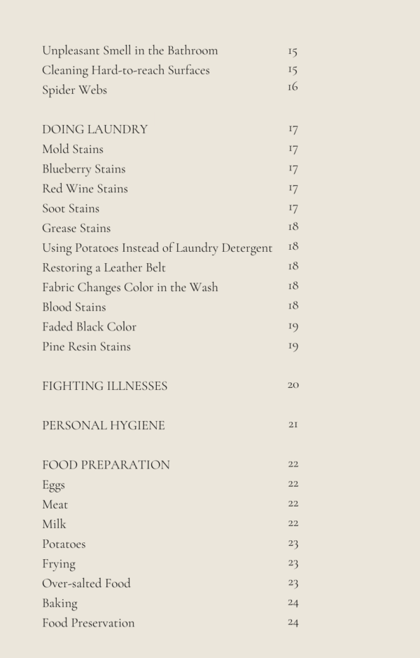 Ebook "100+ Traditional Insights for Household Chores - Image 6